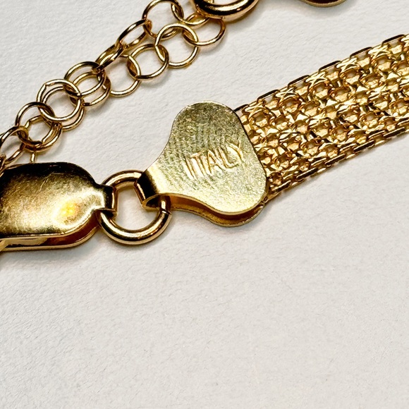 VTG Thick Milor Italy .925 Chain X Link Mesh Choker Collar Necklace STUNNING 16" - Picture 3 of 6